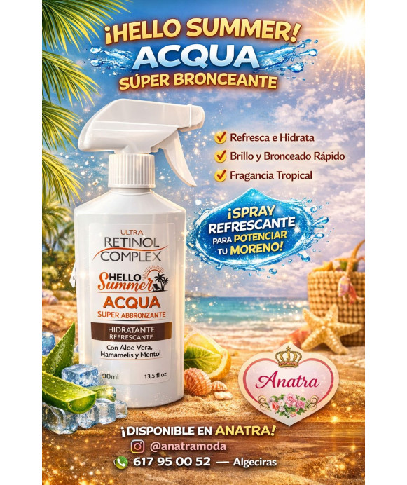 agua bronceadora